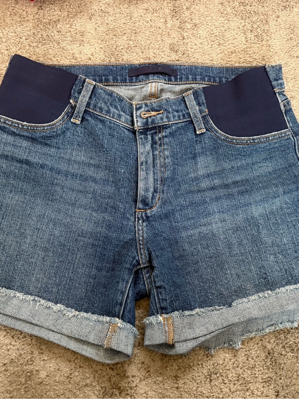 Joe's Jeans Blue Denim Shorts with Navy Panels